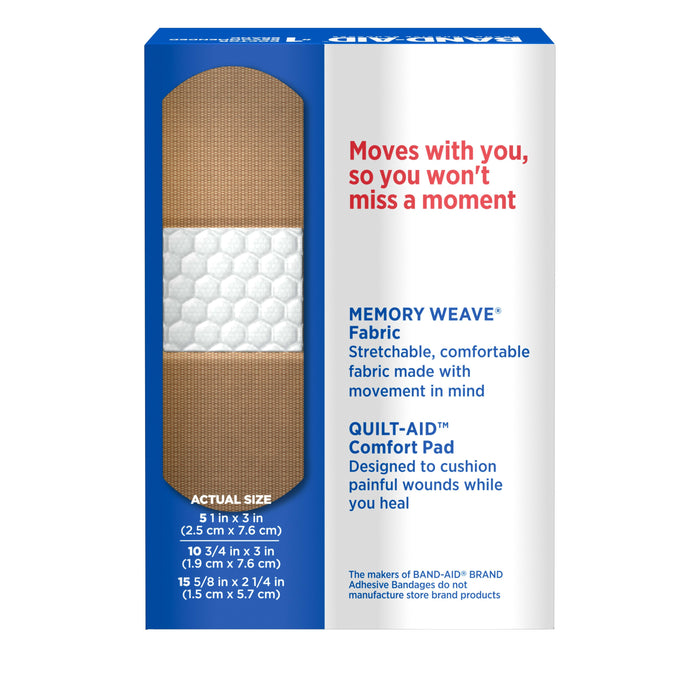 Band-Aid Brand FlexibleFabric Adhesive Bandages, Assorted, 30 ct