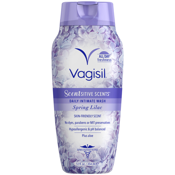 Vagisil Sensitive Scents Feminine Wash, Spring Lilac Scent, 12 fl. oz.