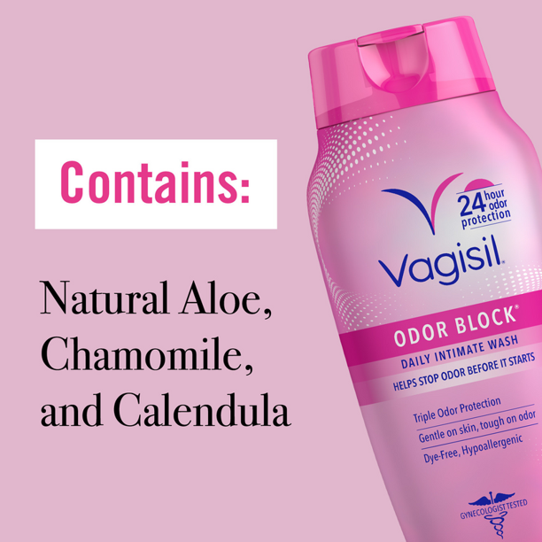 Vagisil Daily Odour Block Intimate Vaginal Feminine Wash 12 fl. oz