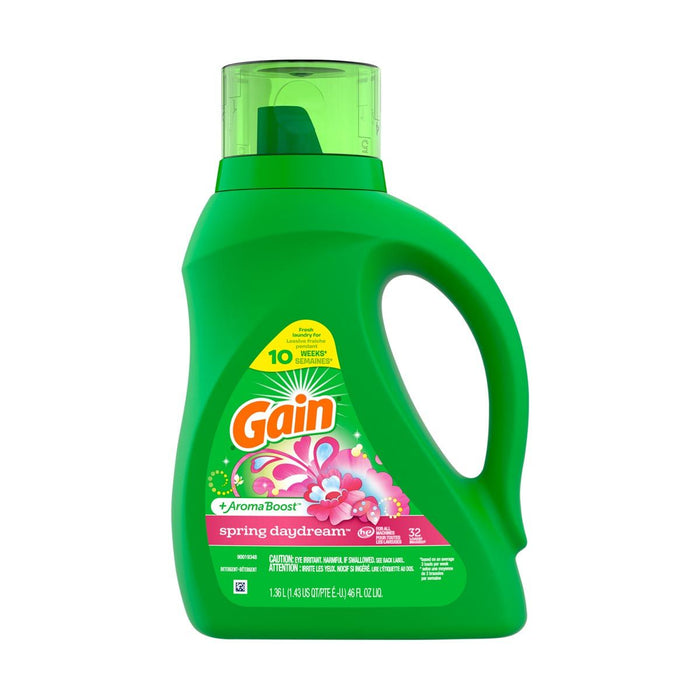 Gain + Aroma Boost Spring Daydream Scent, 32 loads, 46 fl oz