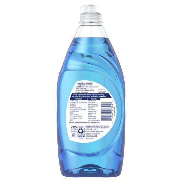 Dawn Ultra Dishwashing Liquid Dish Soap, Original Scent, 19.4 fl oz