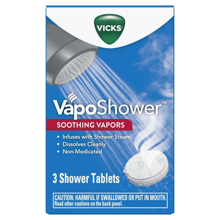 Vicks Vapo shower Aromatherapy Shower Tablet Bomb, 3 Ct