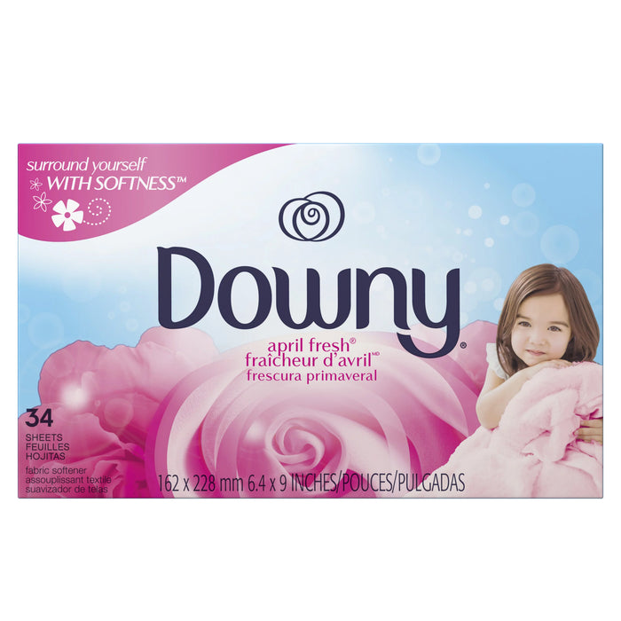 Downy April Fresh Fabric Softener Dryer Sheets, 34 count