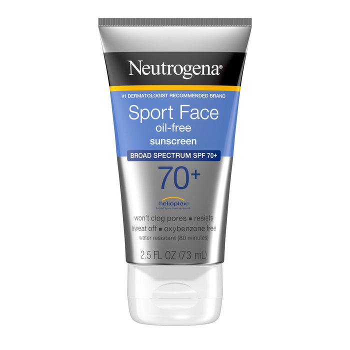 Neutrogena Sport Face Oil-Free Lotion Sunscreen, SPF 70+ 2.5 fl. oz