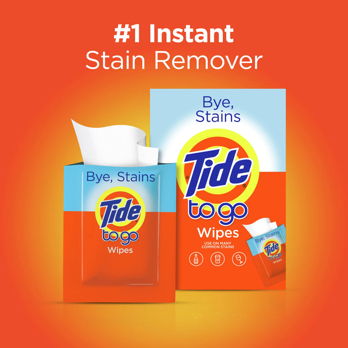 Tide To Go Instant Stain Wipes, 10 Count