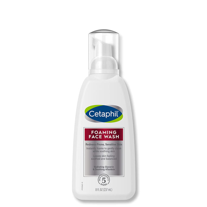 CETAPHIL Foaming Face Wash for Sensitive Skin Soothes Redness Prone Skin 8 fl oz