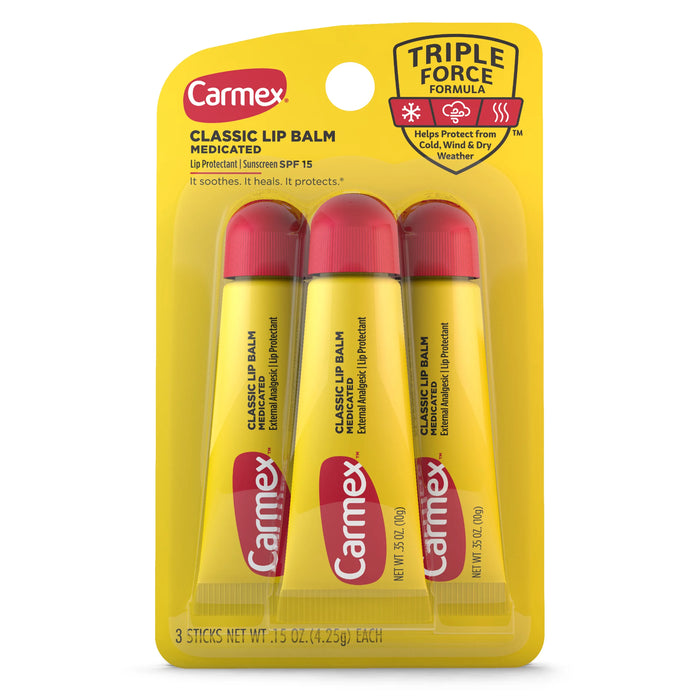 Carmex Classic Lip Balm 3pk