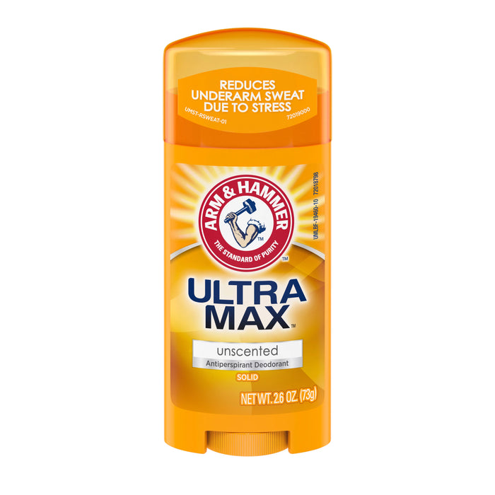 ARM HAMMER ULTRA MAX Solid Antiperspirant Deodorant, Unscented, 2.6 oz.