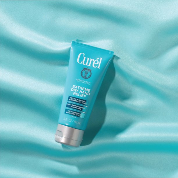 Curel Extreme Dry Hand Healing Hand Cream with Eucalyptus Extract, 3 fl oz